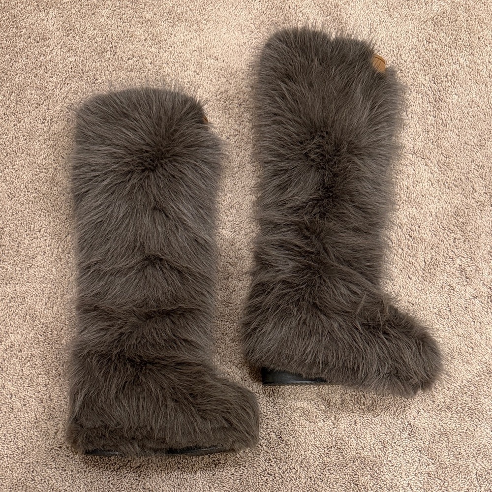 Free People Wild Thing Faux Fur Boots - Picture 4 of 12